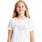 Roxy Girls Short Sleeve T-Shirt White Screen Printed