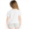 Roxy Girls White T-Shirt Screen Printed Night Lily