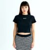 Roxy Midure TEE Womens Street Wear Black Rib Fabric