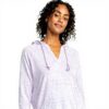 Roxy Womens Sweatshirt Cotton Blend V Neck Kangaroo Pocket