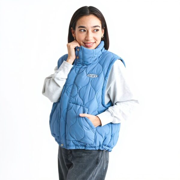 Roxy Womens 2-Way Jacket Removable Sleeves BGR Large