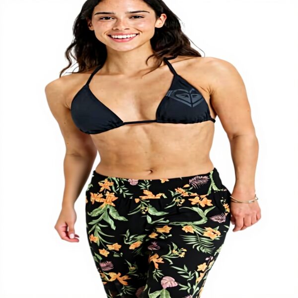 Roxy Charcoal Island Escape Bikini Bottom Medium