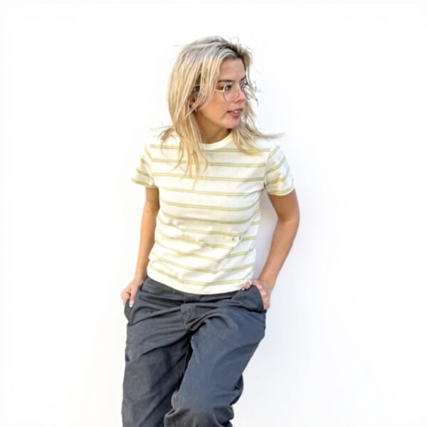 Roxy Womens Chibi T-Shirt Multi-Border Sheeting Material