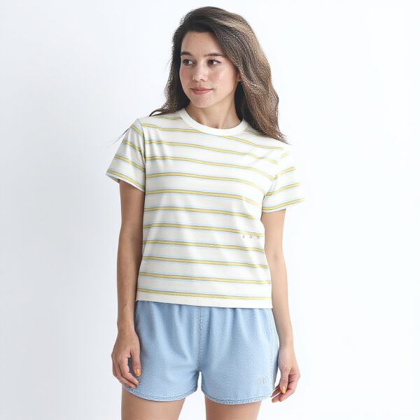 Roxy Womens Chibi T-Shirt Multi-Border Sheeting Material