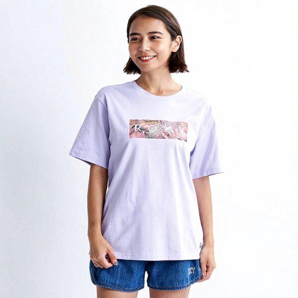 Roxy Womens Box Logo T-Shirt Purple Large RST241075
