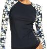 Roxy Women's Rash Guard Shirt Active Swimwear Protection-1