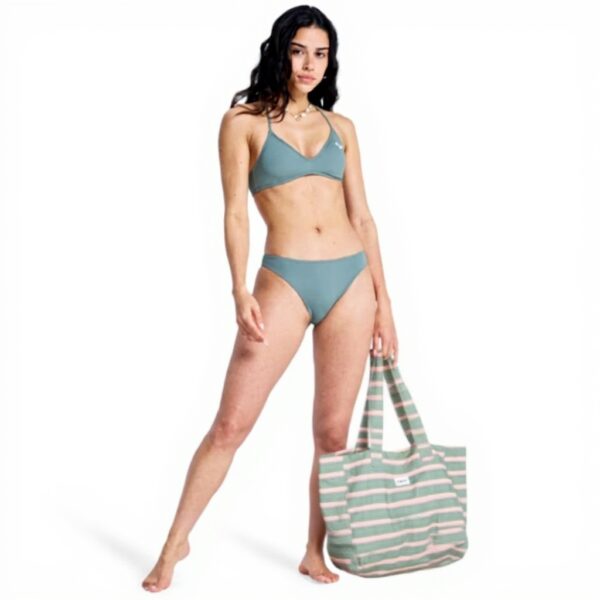 Roxy Womens Bikini Top Swimwear Agave Green Hibiscus