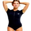 Roxy Womens Essentials Zipped Rash Guard Surf Shirt