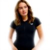 Roxy Womens Essentials Zipped Rash Guard Surf Shirt