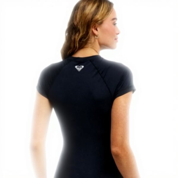 Roxy Womens Essentials Zipped Rash Guard Surf Shirt