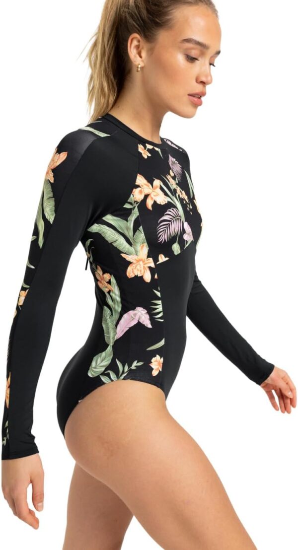 Roxy Womens Fashion Onesie Rash Guard Long Sleeve-3