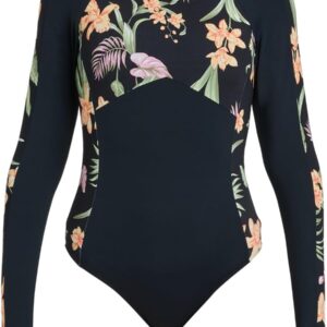 Roxy Womens Fashion Onesie Rash Guard Long Sleeve-0