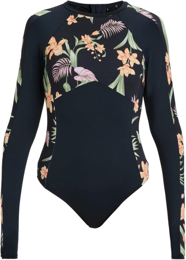 Roxy Womens Fashion Onesie Rash Guard Long Sleeve-0