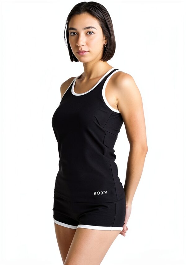 Roxy Tankini Swimsuit Women Black Medium Swimwear