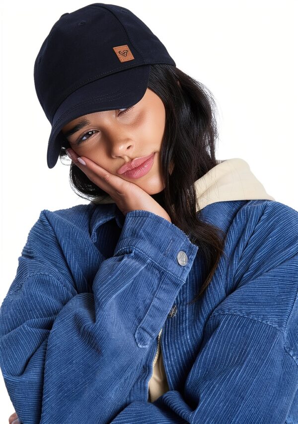 Roxy Womens Baseball Cap Cotton Adjustable Anthracite